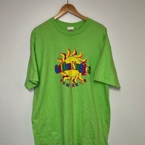 1999 Vintage Golden Nugget Shirt Green Summer T-Shirt Lime